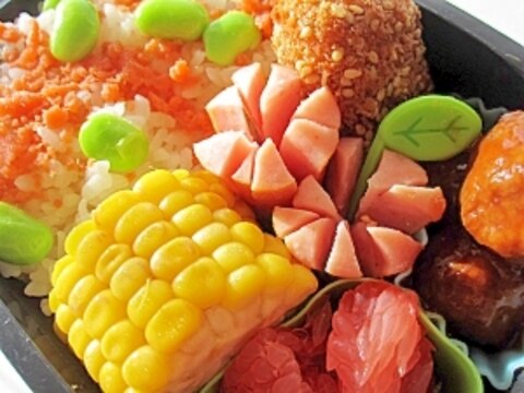 お弁当に　✿お花のウインナー✿